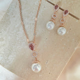 Danielle Rose Gold Pearl Set