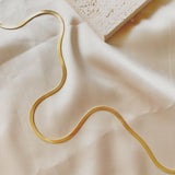 Snake Chain Herringbone necklace