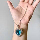 Silver Blue Bethany Necklace