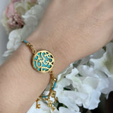 Gold Daliah Turquoise Bracelet