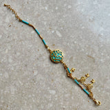 Gold Daliah Turquoise Bracelet