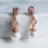 Danielle Rose Gold Pearl Set