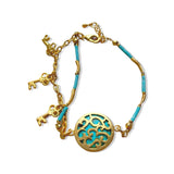 Gold Daliah Turquoise Bracelet