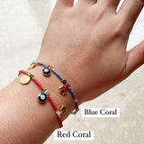 Coral Charm Bracelet